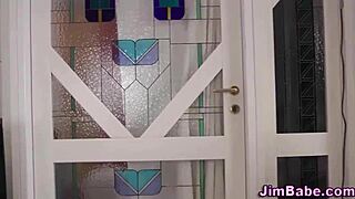 British Teen POV Sucks Old Mans Cock In Stockings And Shoes