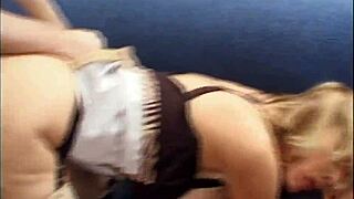 granny boobs bounce wildly in hardcore group doggystyle pounding