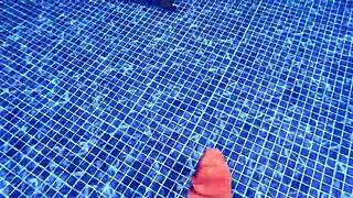 Latina milf's huge ass shakes as stranger's hard cock pounds her tight pussy by public pool! Bent over, doggystyle, dripping wet... 😈🍑💦🌊