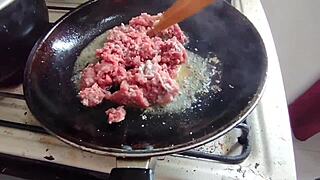 dinner turned into stepbro's huge cock slamming my tight pussy hard - español porno
