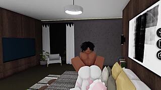 roblox slut bounces big ass on bbc hard