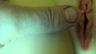 58 year old guy pounds homemade silicone fuck doll