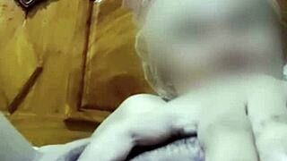 Leaked bedroom video call shows pretty Filipina girlfriend handjob orgasm cum