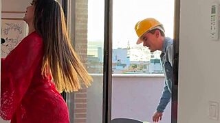 latina milf shakes ass begs plumber's monster cock pov