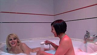 hot shower orgy with big tits blondes before dinner cumming everywhere!