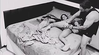 Hidden Camera Catches Neighbor Pounding My Slutty Wife Hard