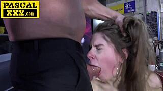 sexy belgian slut takes monster cock rough anal deepthroat punishment ughh!!