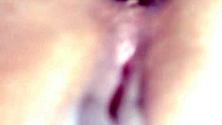 hey babe check this brunette wife spit on hubby's big cock feet