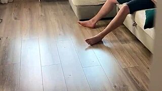 Stepmom Caught Stepson Stroking And Drained His Balls!