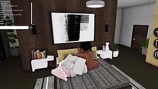 roblox slut bounces big ass on bbc hard