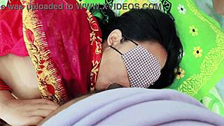 Desi Stepmom in Saree Fucks Horny Step-Son Bedroom