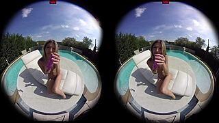 Does Petite Gina Gerson's Pool Toy Play Make You Throb?