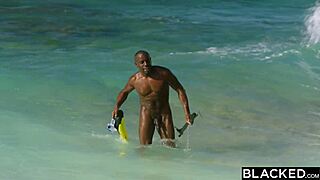 blonde takes spontaneous bbc pounding bent over on vacation