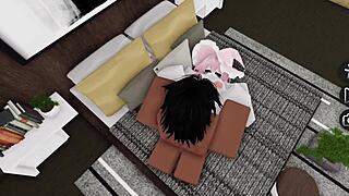 roblox slut bounces big ass on bbc hard