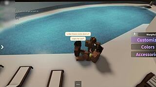 latina tanning poolside sucks three monster cocks deep