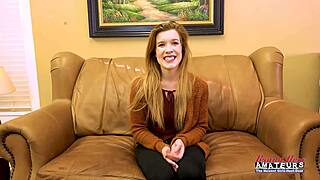 Santas Petite Ginger Helper Keaton Sucks Cock and Milks Huge Cumshot