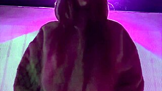 damn artemisia the sexy italian milf smokes hot while flashing her milf curves outdoors!