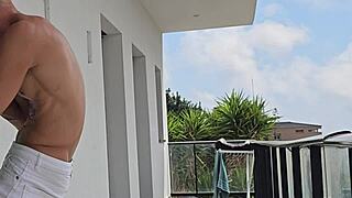 WATCH US FUCK ON BALCONY AS NEIGHBORS STARE!