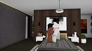 roblox slut bounces big ass on bbc hard