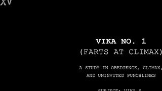 vika's explosive fart hits during her intense climax ecstasy