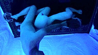 Gigi Breeze's blacklight massage blows your mind deep!