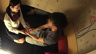 busty chubby japanese schoolgirl gets secret massage part three