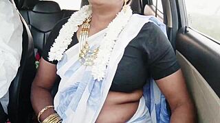 Indian Bhabi Car Romance Telugu Dirty Talks
