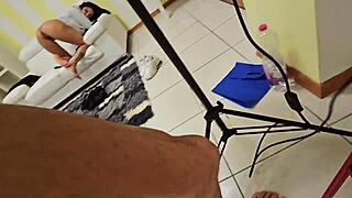 Boy With Huge Cock Sees Housekeeper Enjoying From His Pov
