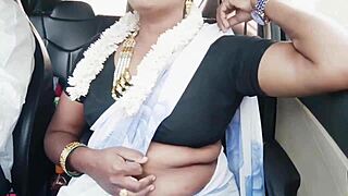 Indian Bhabi Car Romance Telugu Dirty Talks