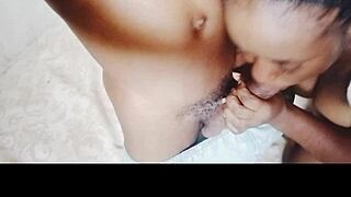 homemade ebony amateur craves more black cock after first taste