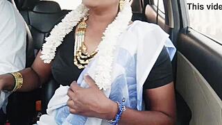 Indian Bhabi Car Romance Telugu Dirty Talks