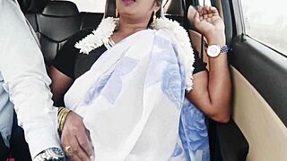Indian Bhabi Car Romance Telugu Dirty Talks