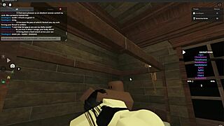 Whore in heat gets roughly fucked in Roblox studio.