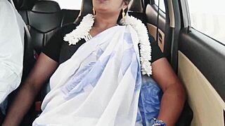 Indian Bhabi Car Romance Telugu Dirty Talks