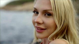 Horny blonde fucks the lifeguard behind rocks at the beach 😏