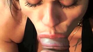 Fé Welter deepthroats director's cumshot facial in erotic BTS podcast