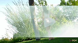 Romantic sex session with two angelic brunettes fingering each other