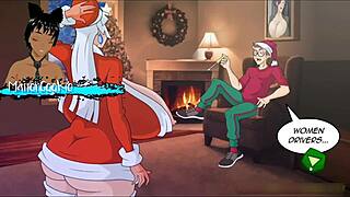 xmas naughty fun with baka saving holidays 🎄😈🍆