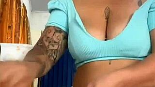 Married woman goes live wearing very short revealing outfit