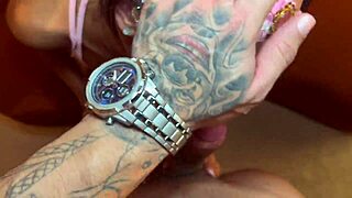 skinny brunette gags deep on pov cock in bathroom fisting juicy pussy no condom!