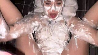 Shes All Foamy Huge Soapy Ass Gets A Huge Cock