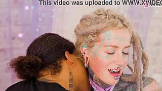 Inked babe gets ass stretched by bbc with atm