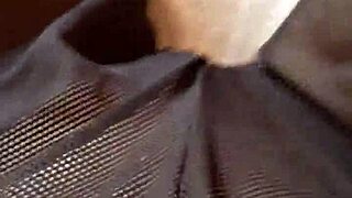 gretala flashes her trimmed pussy