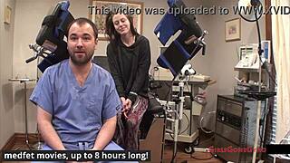 lainey enjoys a relaxing gynecology exam session