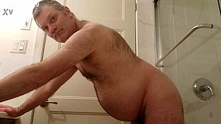 Nude Martin Lavallée Sodomizes Himself With A Dildo In His Bathroom
