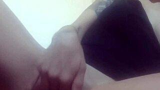 horny mom closes in the bathroom to masturbate before going to the gym