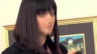 Blonde Lesbian Licks Hairy Brunette Bff