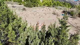 stranger meets nude milf on beach