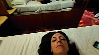 The maid brings me breakfast to my bedroom
