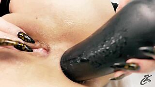 60 centimeters tickle me deep inside with anal toys and blonde slut